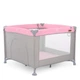 Детский манеж ME 1097 CASTLE Pink Gray из льна - изображение 1