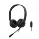 Гарнитура A4Tech HU-8 (Black) USB проводная а с регулятором громкости, черная - изображение 1