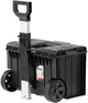 Skrzynka systemowa YATO 3 sekcje, na kołach z teleskopową rączką 585x425x410 mm (YT-09166) - obraz 2