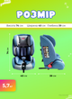 Детское автокресло в машину Gifted Baby HQB бустеры с ISOFIX кресло для детей 9 36 кг Серый с синим - изображение 4