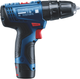 Акумуляторний ударний дриль-шурупокрут Bosch Professional GSB 120-LI + 2 акум. 12V 2.0 Аг + зарядний пристрій+ Набір біт (10 шт. + магнітний тримач) + Набір свердел (12 шт.) (06019G8102) - зображення 6