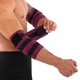 БИНТЫ на локте для жима (2шт) BUNDLED ELBOW SLEEVE EZOUS A-11-E (PL, р-р: 110х8см, вес уп. 280гр, черно-фиолетовый) (A-11-E_Черно-фиолетовый) - изображение 2