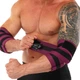 БИНТЫ на локте для жима (2шт) BUNDLED ELBOW SLEEVE EZOUS A-11-E (PL, р-р: 110х8см, вес уп. 280гр, черно-фиолетовый) (A-11-E_Черно-фиолетовый) - изображение 3