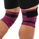 Коленные бинты для приседаний (2шт) BUNDLED KNEECAP EZOUS A-10 (PL, р-р: 170х8см, вес уп. 380гр, черно-фиолетовый) (A-10_Черно-фиолетовый) - изображение 3