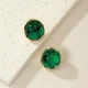Серьги бижутерия "Зеленые камни" jeweston Золотистые - изображение 8