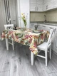 Скатерть водоотталкивающая Delux Textil Пальмы светлые 140 х 110 см (366304) - изображение 2