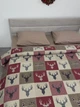 Комплект постільної білизни Ecotton Євро 210 x 220 см 29345/2 Олені на червоному Ecotton Фланель (2100024290000) - зображення 5