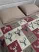 Комплект постільної білизни Ecotton Євро 210 x 220 см 29345/2 Олені на червоному Ecotton Фланель (2100024290000) - зображення 13