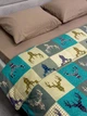 Комплект постільної білизни Ecotton Полуторний 147 x 210 см 29345/3 Олені на зеленому Ecotton Фланель (2100024286003) - зображення 5