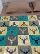Комплект постільної білизни Ecotton Полуторний 147 x 210 см 29345/3 Олені на зеленому Ecotton Фланель (2100024286003) - зображення 7
