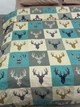 Комплект постільної білизни Ecotton Полуторний 147 x 210 см 29345/3 Олені на зеленому Ecotton Фланель (2100024286003) - зображення 9