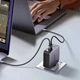 Зарядное устройство Ugreen CD289 3xUSB 140W GaN 2хType-C+USB Type-C to Type-C Cable 1.5м Gray (90549) - изображение 8