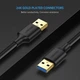 Цифровой кабель Ugreen US128 USB-A 3.0 - USB-A 3.0, 1m Black 10370 - изображение 7
