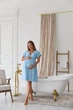 Нічна сорочка для вагітних та годуючих Nicole 4XL (54) Lullababe Блакитний - зображення 6