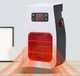 Керамический портативный электрический обогреватель 900W черно-белый - изображение 2