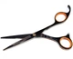Ножиці перукарські професійні "ДенІС professional" AQ01-55H black (hand made) - зображення 5