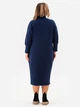 Платье миди осеннее женское Garne Brenda 3042488 2XL-3XL Синее (GR2000003046928) - изображение 2