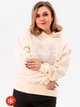 Худи теплое женское Garne Kamala Striped Heart Beige 9001410 3XL Белое (GR2000003062539) - изображение 4