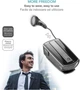 Bluetooth-гарнитура с кнопкой ответа и втягивающимся кабелем для двух устройств. Черный. - изображение 14