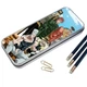 Пенал школьный для мальчика и девочки металлический Невероятные приключения ДжоДжо #014 7*18 см Silver - изображение 2