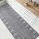 Прорезиненный Безворсовый Коврик на Кухню Kitchen 19247811 Серый 67х120 см - изображение 1