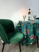 Скатертина Різдвяна бавовна 150x220 зелена - зображення 4