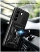 Чехол Camshield c кольцом-подставкой на Infinix Hot 50 (4G) X6882 / black - изображение 4