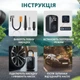Беспроводной автомобильный компрессор (воздушный насос) для накачивания шин с тремя насадками - изображение 5