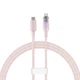 Кабель Baseus Explorer Series Fast Charging Cable with Smart Temperature Control Type-C to iP 20W 1m Pink (CATS010204) - изображение 1
