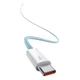 Кабель Baseus Dynamic Series Fast Charging Data Cable Type-C to Type-C 100W 2m Blue (CALD000303) - изображение 4