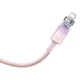 Кабель Baseus Explorer Series Fast Charging Cable with Smart Temperature Control Type-C to iP 20W 1m Pink (CATS010204) - изображение 3