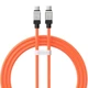 Кабель Baseus CoolPlay Series Fast Charging Cable Type-C to Type-C 100W 1m Orange (CAKW000207) - изображение 1