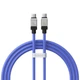 Кабель Baseus CoolPlay Series Fast Charging Cable Type-C to Type-C 100W 1m Blue (CAKW000203) - изображение 1