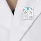 Значок (пін) BROCHE брошка біжутерія медичний халат білий BRGV114546 - зображення 3