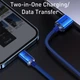 Кабель Baseus Crystal Shine Series Fast Charging Data Cable USB to iP 2.4A 2m Blue (CAJY000103) - изображение 6