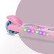 Дитячий самокат біговел з сидінням MoMi Kiuru 2в1 Рожевий з LED підсвіткою коліс і платформи, триколісний самокат з регулюванням керма для дітей від 3 років - зображення 7
