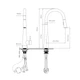 Смеситель для кухни Qtap Evicka с выдвижным изливом QTEVI91103UN Brushed Nickel PVD - изображение 2