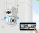 Уличная WiFi IP камера Besder A8Q 8Мп 2 независимых объектива белая - изображение 2