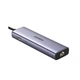 USB Хаб UGREEN Type-C to HDMIx1+USB3.0x3+PDx1+RJ45x1 Multifunctional Adapter Grey (UGR-15598) - зображення 3
