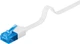 Патч-корд Goobay RJ45 UTP6a 0.5m patch AWG30 Flat OD=1.5x6.0mm Cu білий(75.09.6303) - изображение 1
