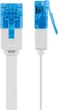 Патч-корд Goobay RJ45 UTP6a 0.5m patch AWG30 Flat OD=1.5x6.0mm Cu білий(75.09.6303) - изображение 2
