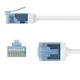 Патч-корд Goobay RJ45 UTP6a 1.0m patch Slim Ultra Flexi PoE+ Cu білий(75.07.4286) - зображення 4