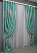 Комплект готовых штор VR-Textil Софт Лиана № 464ш Бирюзовый 150х270 см 2 шт (30-204) - изображение 3