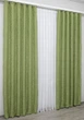 Комплект готовых штор VR-Textil Лен мрамор Pavliani № 1175ш Оливковый 150х270 см 2 шт (33-0010) - изображение 4