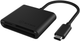 Czytnik kart Icy Box USB-C Multi Card Reader Black (IB-CR301-C3) - obraz 1