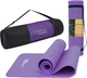 Набор Коврик спортивный Cornix XR-0093 NBR 183 х 61 х 1 см для йоги и фитнеса Violet + Массажный ролик Cornix EVA 33 x 14 см (валик, роллер) Violet (XR-0093+XR-0338) - изображение 2