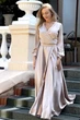 Світла вечірня сукня для гості на весілля FashionYouWant XL бежевий 43425484 - зображення 1