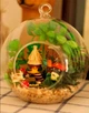 Румбокс - шар интерьерный 3D конструктор Miniature DIY Cuteroom Mini fairy Forest Elf Tribe TOTORO B-010 + подставка - изображение 4