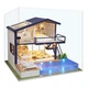 Румбокс Вилла с бассейном Интерьерный конструктор Cutebee Time Apartment DIY Dollhouse Kit DIY A-066 + музыкальный механизм - изображение 3