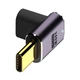 Перехідник кутовий USB Type-C M/F LED (USB 4.0, 40Gbps, 240W, 8K) Metal Type-6 (48656) - зображення 1